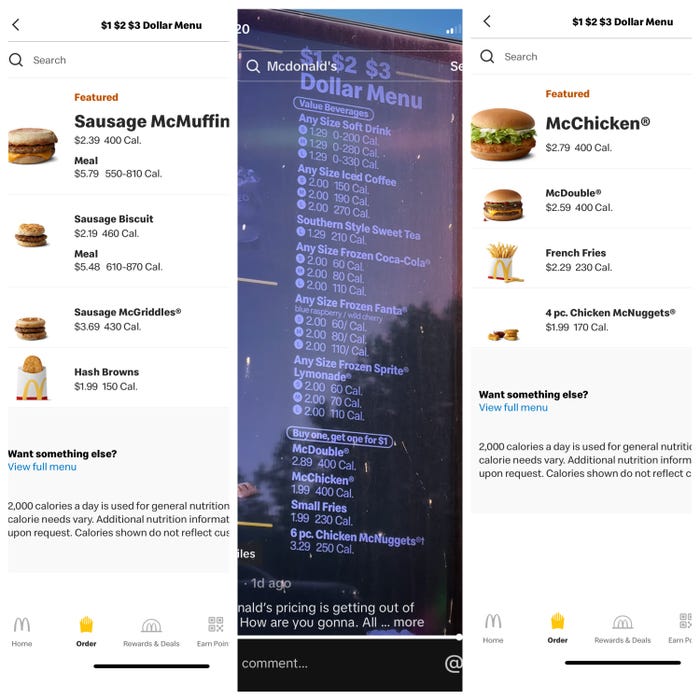 Mcdonalds Dollar Menu Prices With Prices